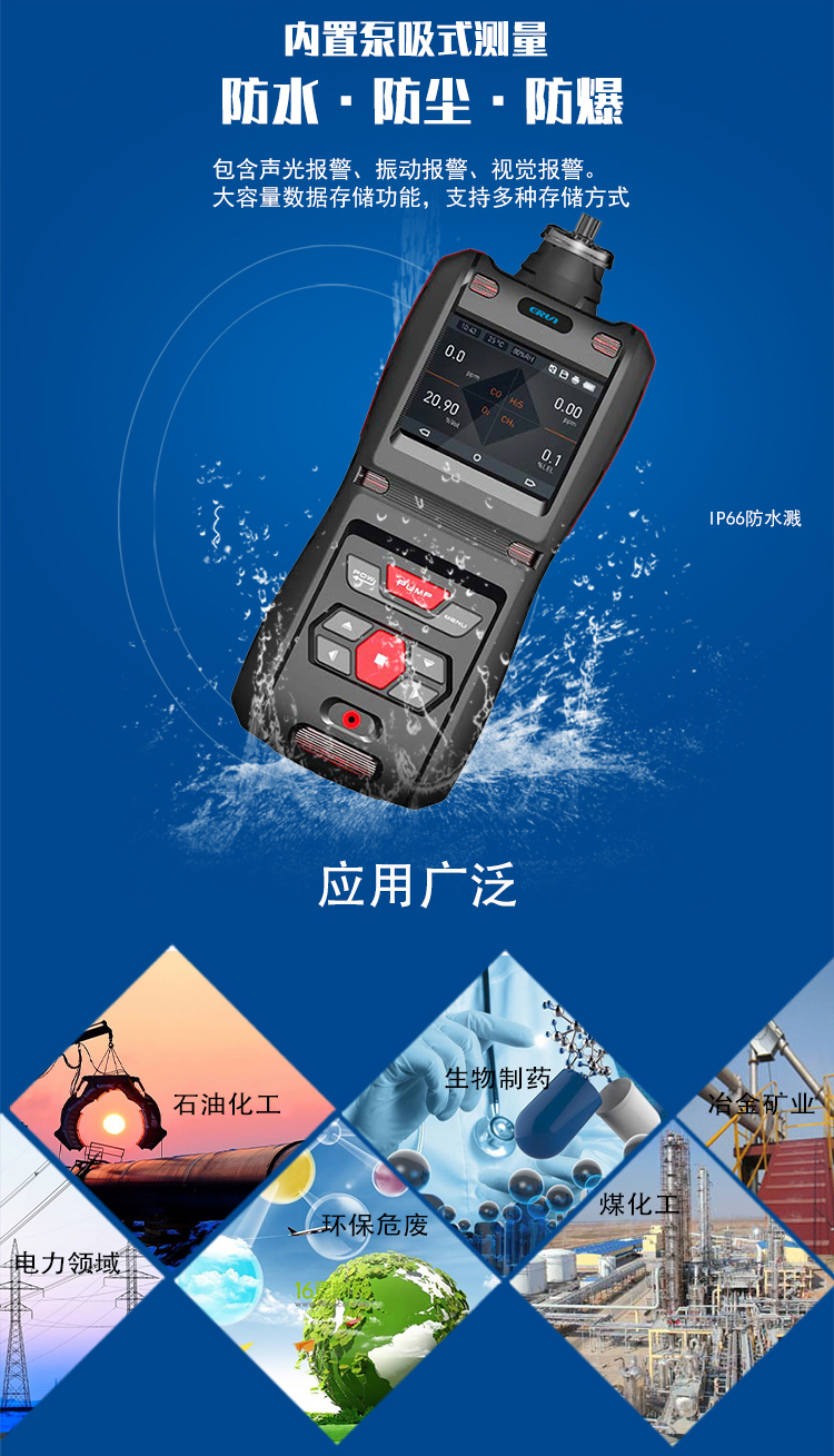 便攜泵吸式異丙醚(二異丙基醚)氣體檢測報警儀